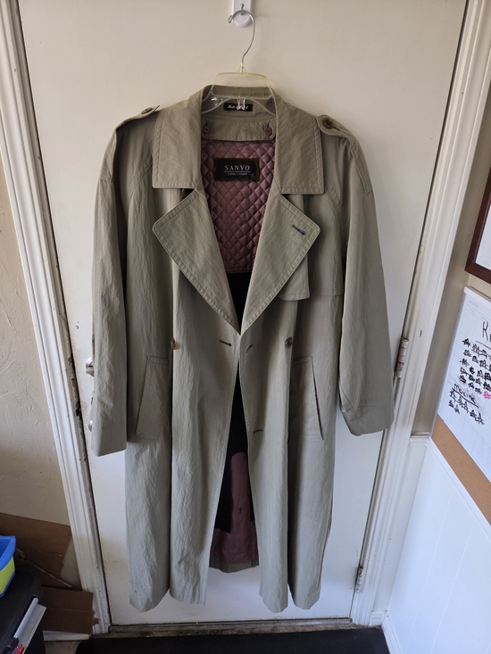 SANYO Other - Sanyo Men's Classic Khaki Trench Coat